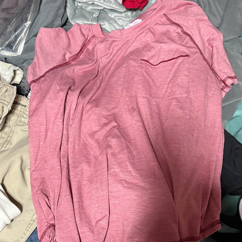 Pink Lily Pink Short Sleeve Tee